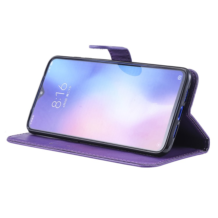 Wallet Leather Phone Case for Xiaomi Mi 9 - Purple-8