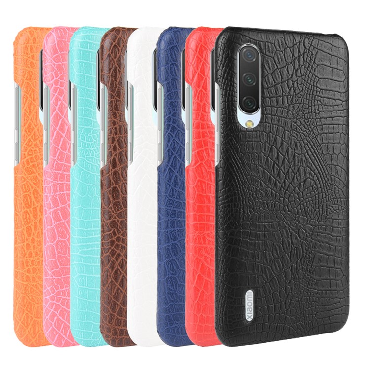 Crocodile Skin PU Leather Coated PC Case for Xiaomi Mi CC9e / Mi A3 - Brown-6