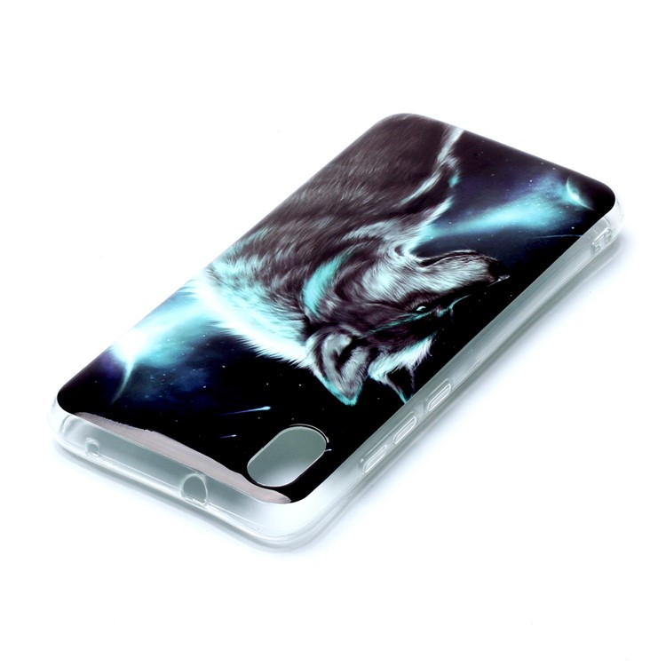 Pattern Printing IMD TPU Case for Xiaomi Redmi 7A - Wolf-4