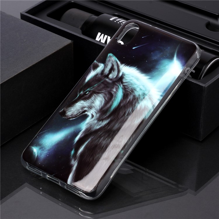 Pattern Printing IMD TPU Case for Xiaomi Redmi 7A - Wolf-5