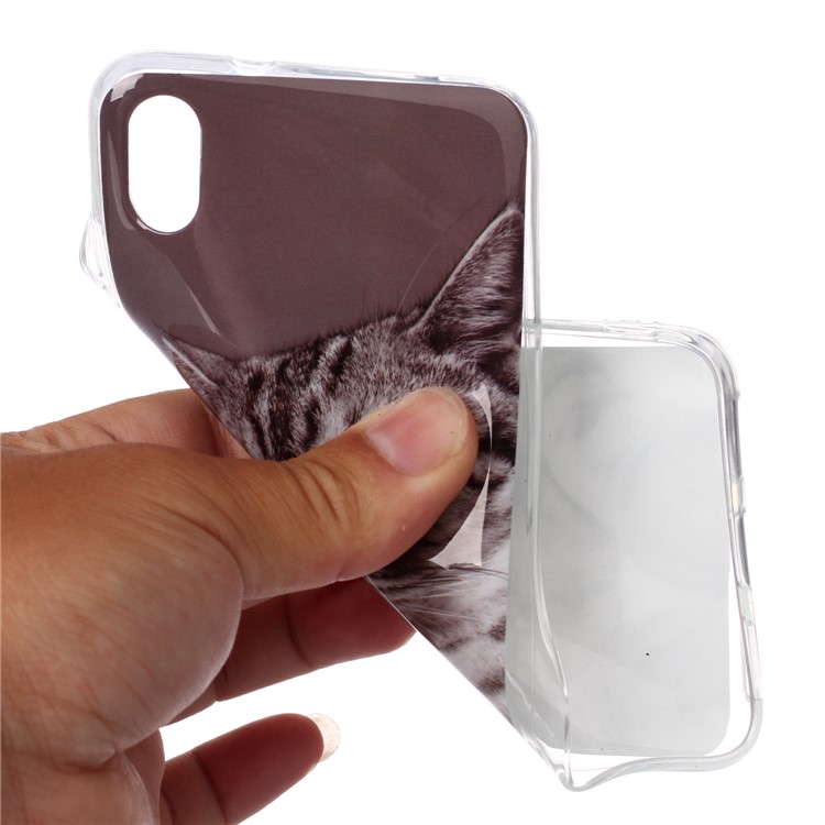 Pattern Printing IMD TPU Case for Xiaomi Redmi 7A - Cat Wearing Glasses-6