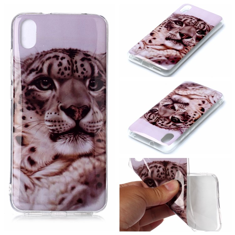 Pattern Printing IMD TPU Case for Xiaomi Redmi 7A - Leopard-1