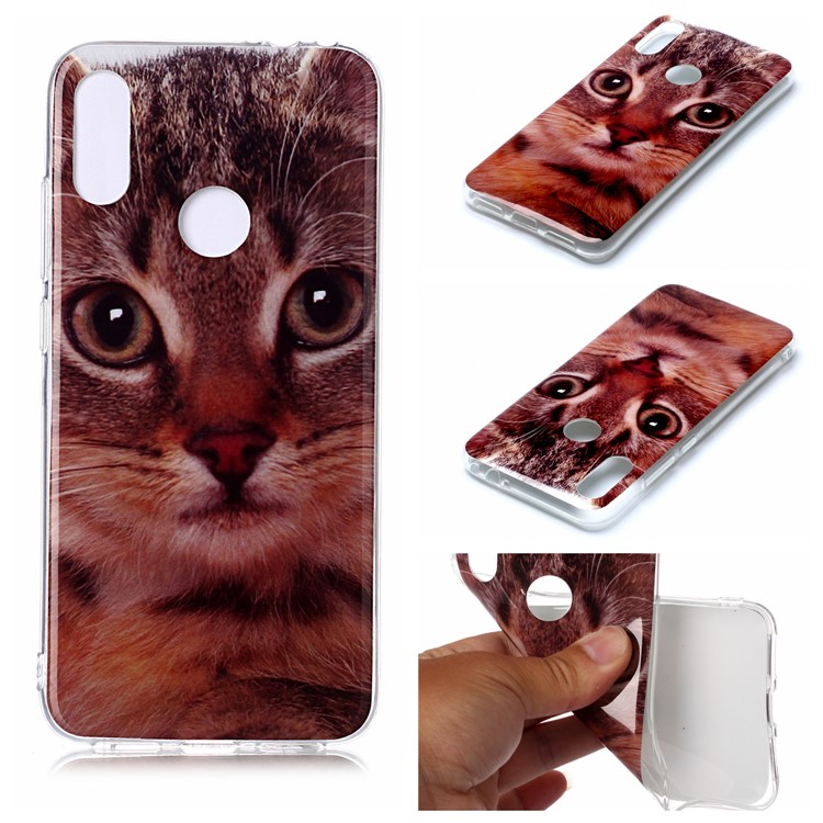 Pattern Printing IMD TPU Protective Cell Phone Casing for Xiaomi Redmi Note 7 / Note 7 Pro (India) / Note 7S - Cat-1