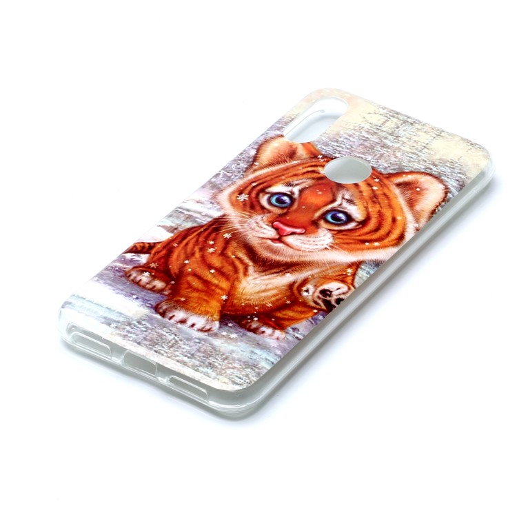 Pattern Printing IMD TPU Protective Cell Phone Casing for Xiaomi Redmi Note 7 / Note 7 Pro (India) / Note 7S - Tiger-3