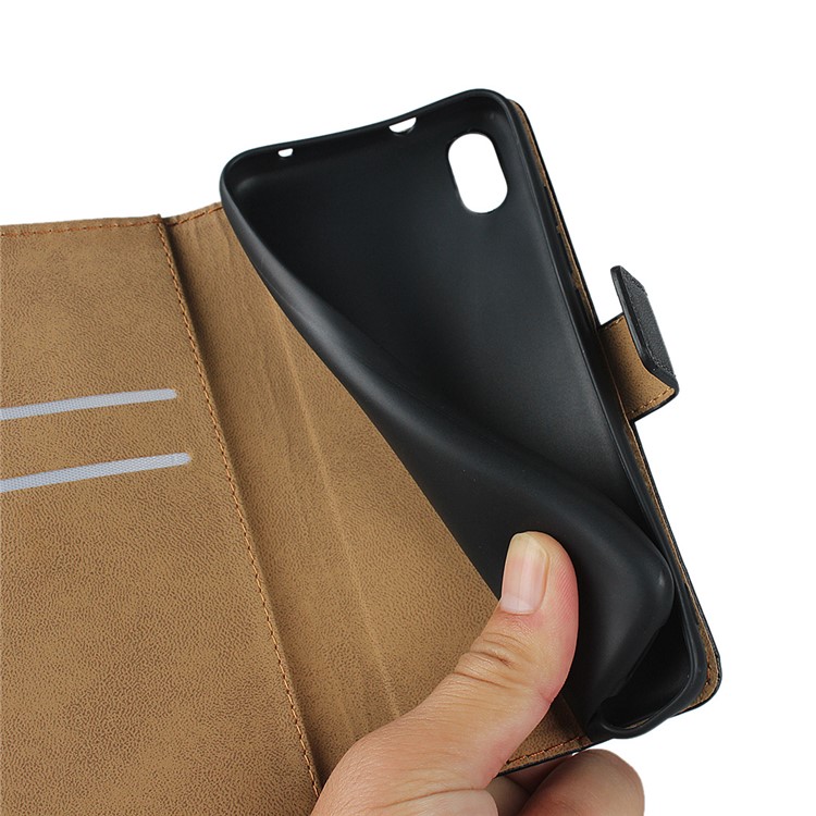 Genuine Leather Wallet Stand Phone Cover for Xiaomi Redmi 7A-12