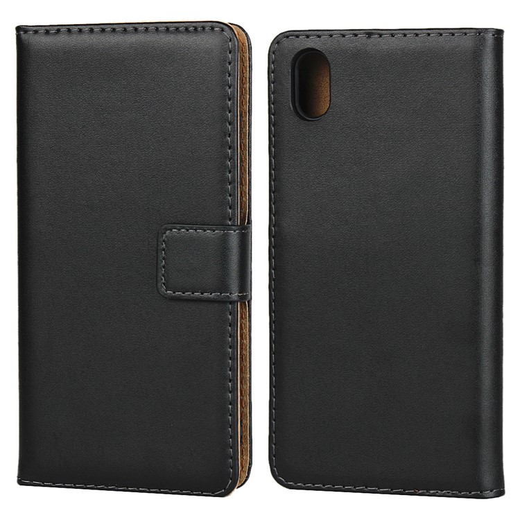 Genuine Leather Wallet Stand Phone Cover for Xiaomi Redmi 7A-2