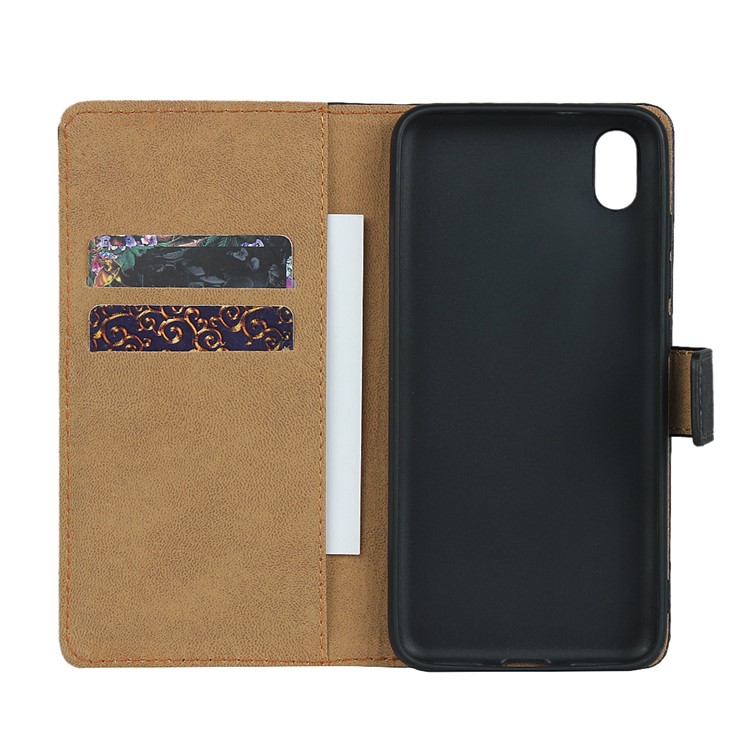 Genuine Leather Wallet Stand Phone Cover for Xiaomi Redmi 7A-5