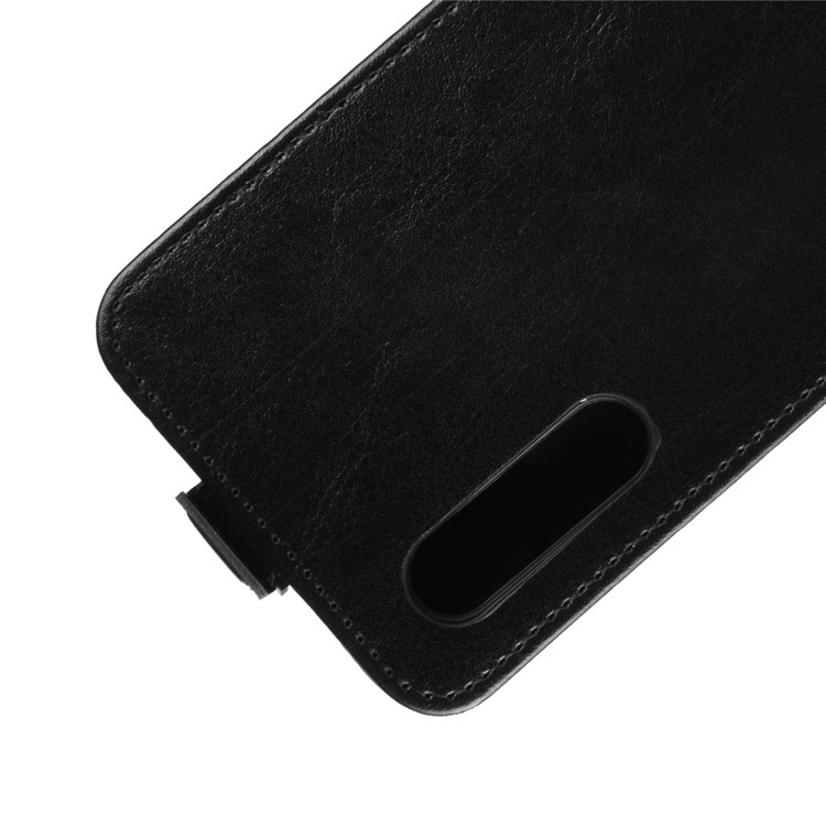 Crazy Horse Skin Vertical Flip Leather Mobile Phone Shell for Xiaomi Mi CC9 / Mi CC9 Meitu Edition/ Mi 9 Lite - Black-2