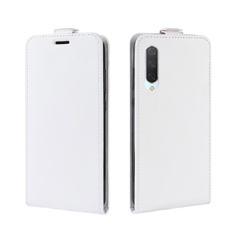 Crazy Horse Skin Vertical Flip Leather Mobile Phone Shell for Xiaomi Mi CC9 / Mi CC9 Meitu Edition/ Mi 9 Lite - White-4