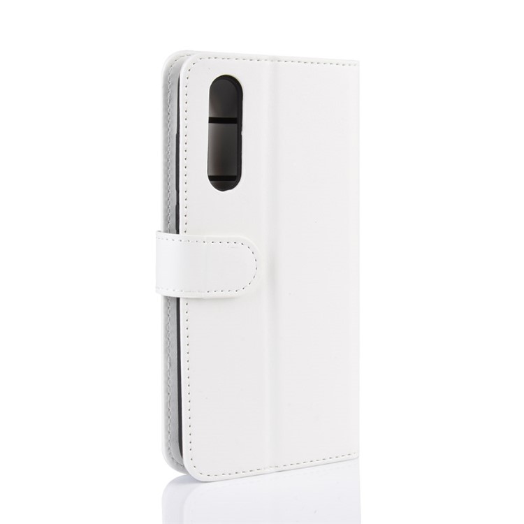 Crazy Horse Leather Wallet Stand Phone Case for Xiaomi Mi CC9e / Mi A3 - White-8