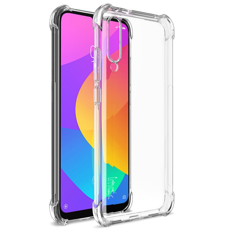 IMAK Skin Feel Airbag Shockproof TPU Protective Back Case + Screen Protector for Xiaomi Mi CC9e/Mi A3 - Transparent