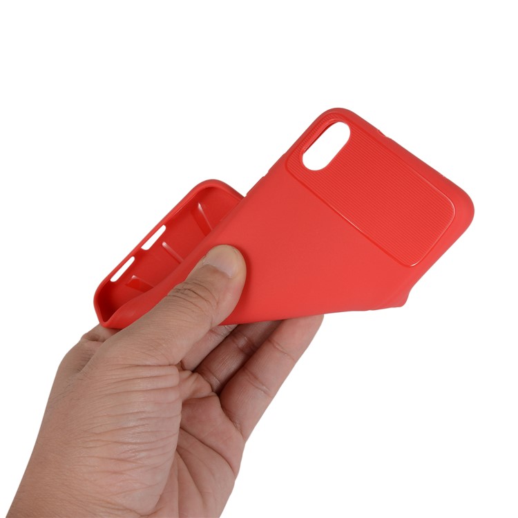Armour Series Flexible Soft TPU Back Mobile Phone Case Cover for Xiaomi Redmi 7A - Red-4