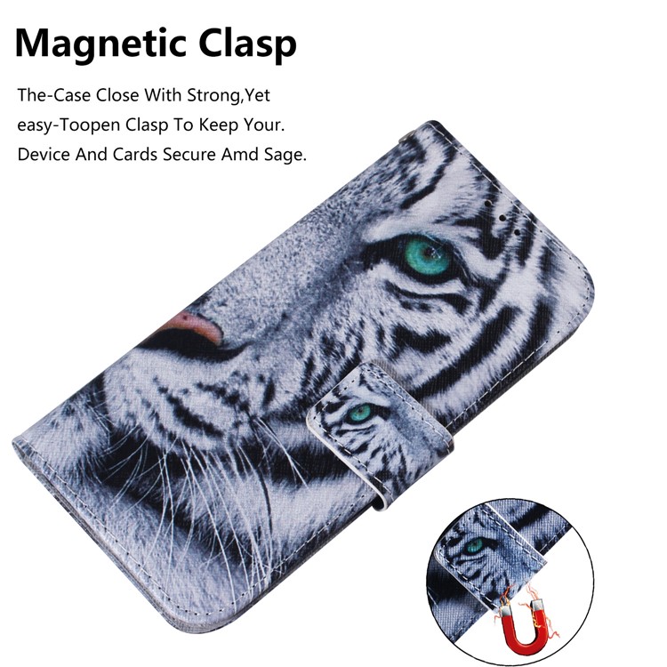 Printing Skin Leather Phone Shell Case for Xiaomi Mi CC9e / Mi A3 - Tiger-4