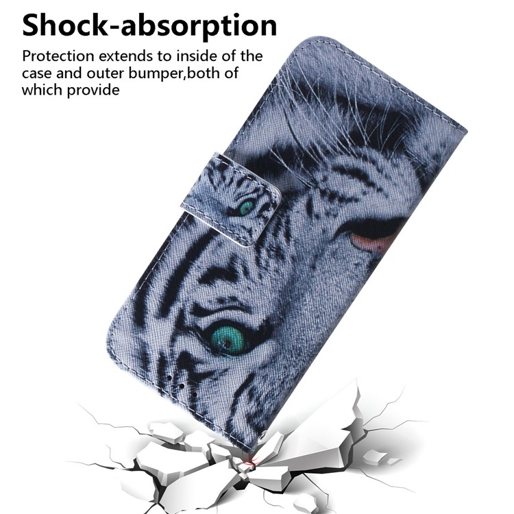 Printing Skin Leather Phone Shell Case for Xiaomi Mi CC9e / Mi A3 - Tiger-5