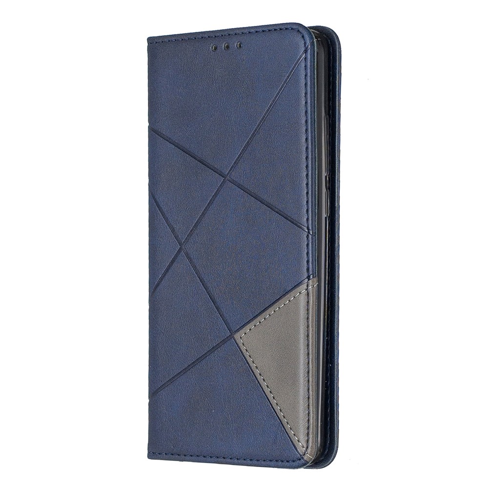 Estuche de Cartera de Cuero de Patrón Geométrico Para Xiaomi Redmi K20 / Mi 9t / Xiaomi Redmi K20 Pro / Mi 9t Pro - Azul