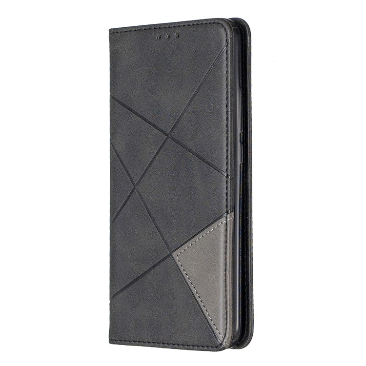 Geometric Pattern Leather Card Holder Case for Xiaomi Redmi 7 / Redmi Y3 - Black-7