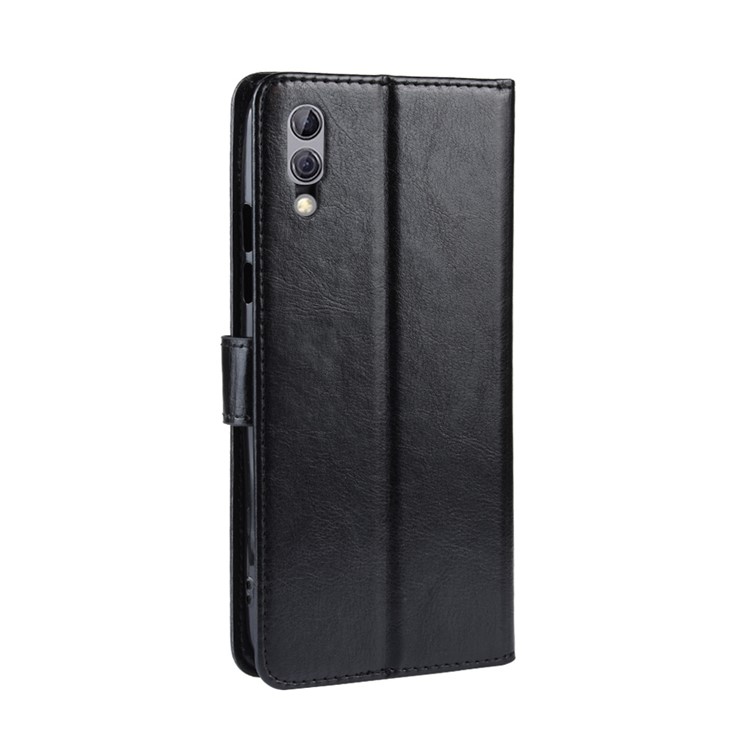 Crazy Horse Texture Leather Wallet Phone Shell Cover for Xiaomi Black Shark 2 / Black Shark 2 Pro - Black-4