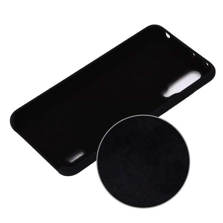 Coquille de Silicone Liquide Pour Xiaomi Mi Cc9 / mi CC9 Meitu Edition / Mi 9 Lite - le Noir-3