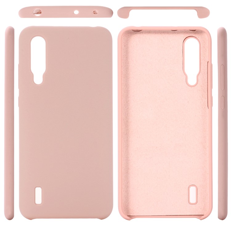 Liquid Silicone Shell for Xiaomi Mi CC9 / Mi CC9 Meitu Edition/ Mi 9 Lite - Pink-2