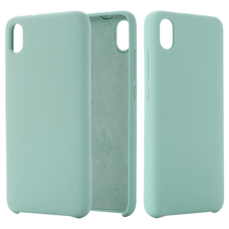 Soft Liquid Silicone Mobile Phone Case Shell for Xiaomi Redmi 7A - Blue-1