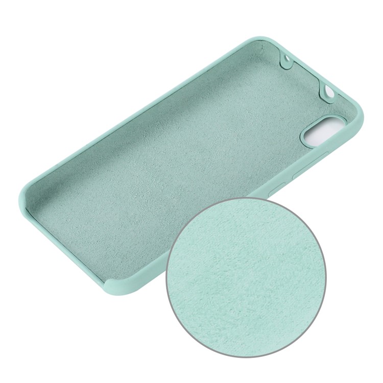 Soft Liquid Silicone Mobile Phone Case Shell for Xiaomi Redmi 7A - Blue-3