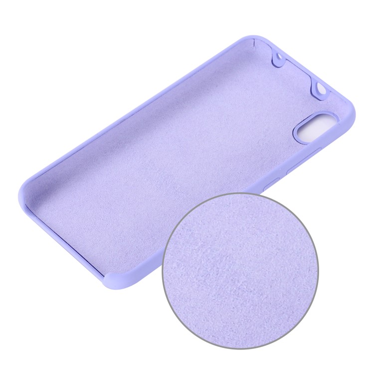 Carcasa Del Teléfono Móvil De Silicona Líquida Suave Para Xiaomi Redmi 7A - Púrpura-3