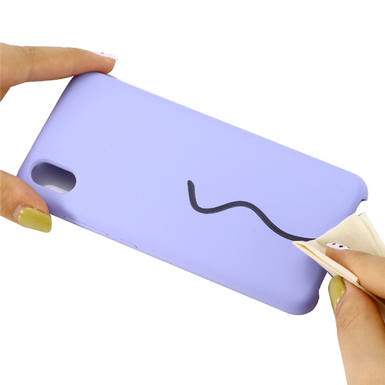 Carcasa Del Teléfono Móvil De Silicona Líquida Suave Para Xiaomi Redmi 7A - Púrpura-5