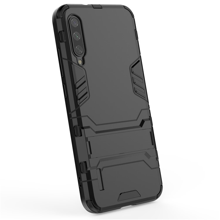 Plastic + TPU Hybrid Phone Case with Kickstand for Xiaomi Mi CC9e/Mi A3 - Black-6