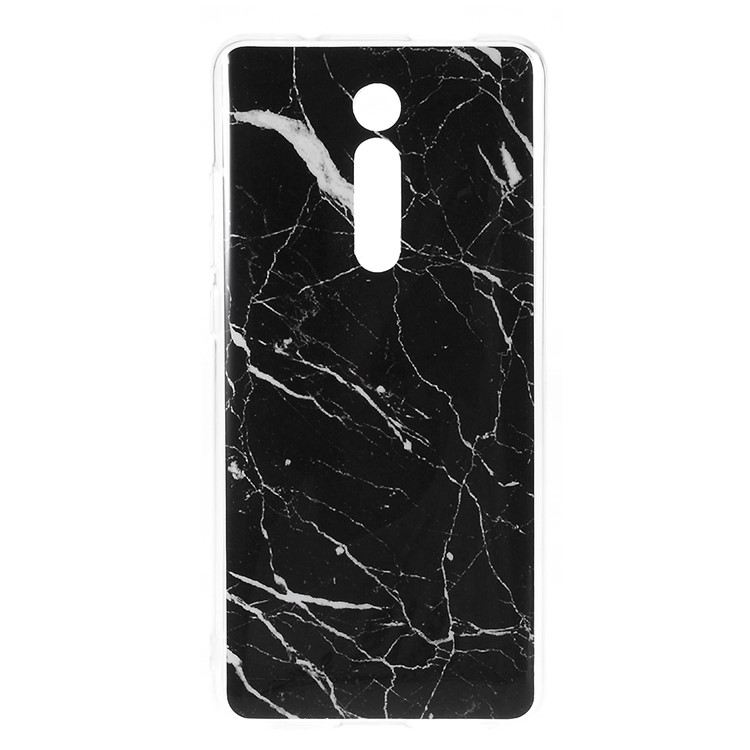 Marble Pattern IMD TPU Back Cover for Xiaomi Redmi K20/Mi 9T/Redmi K20 Pro/Mi 9T - Black-1