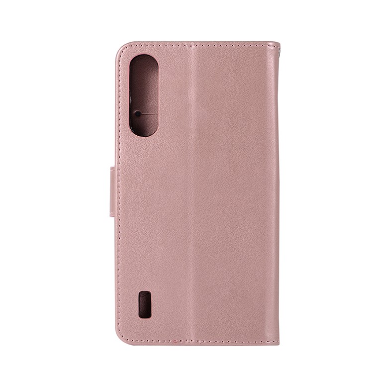 Imprinted Dream Catcher Owl Leather Wallet Case for Xiaomi Mi CC9/Mi A3 Lite - Pink-9