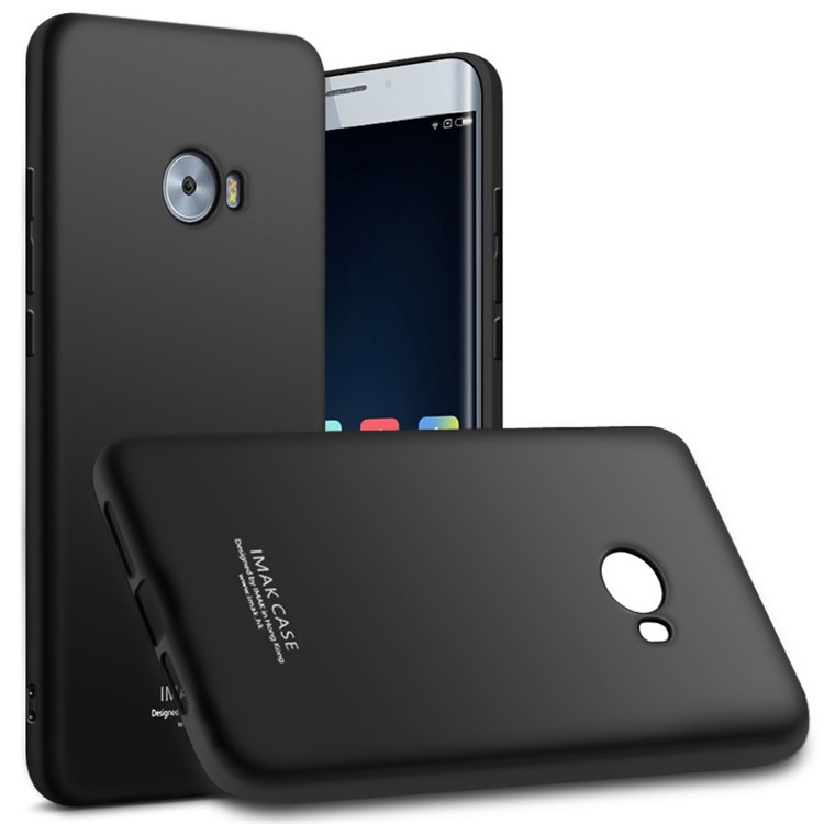 IMAK Silky Anti-scratch TPU Gel Case for Xiaomi Mi Note 2 + 3D Curved Full Screen Film - Metal Black-1