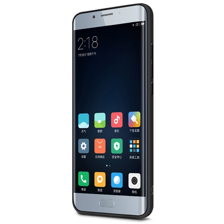IMAK Silky Anti-scratch TPU Gel Case for Xiaomi Mi Note 2 + 3D Curved Full Screen Film - Metal Black-6
