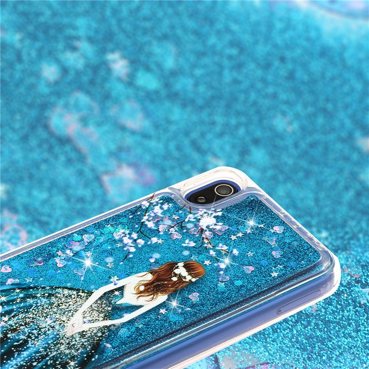 Geprägte Stil Glitter Pulver Treibsand TPU Telefon Fall Shell Für Xiaomi Redmi 7A - Mädchen-2