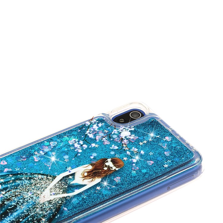 Geprägter Stil Glitzer Pulver Quicksand TPU Phone Case Shell Für Xiaomi Redmi 7a - Mädchen