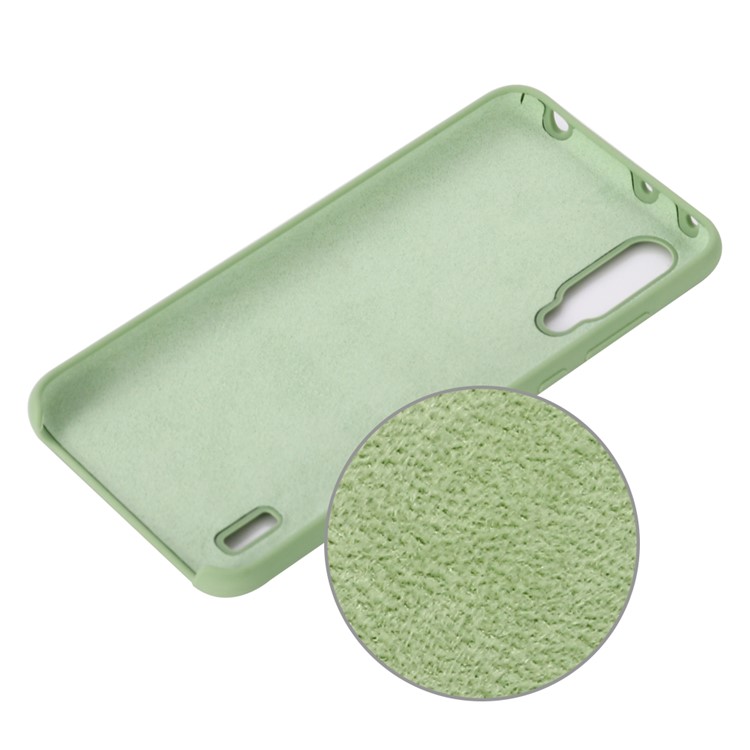 Carcasa Trasera De Silicona Líquida Suave Para Xiaomi Mi Cc9e / Mi A3 - Verde-3