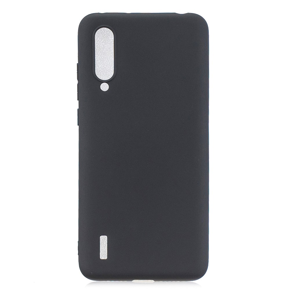 Candy Color Soft Tpu Telephip Cover Para Xiaomi Mi Cc9e/mi A3 - Negro