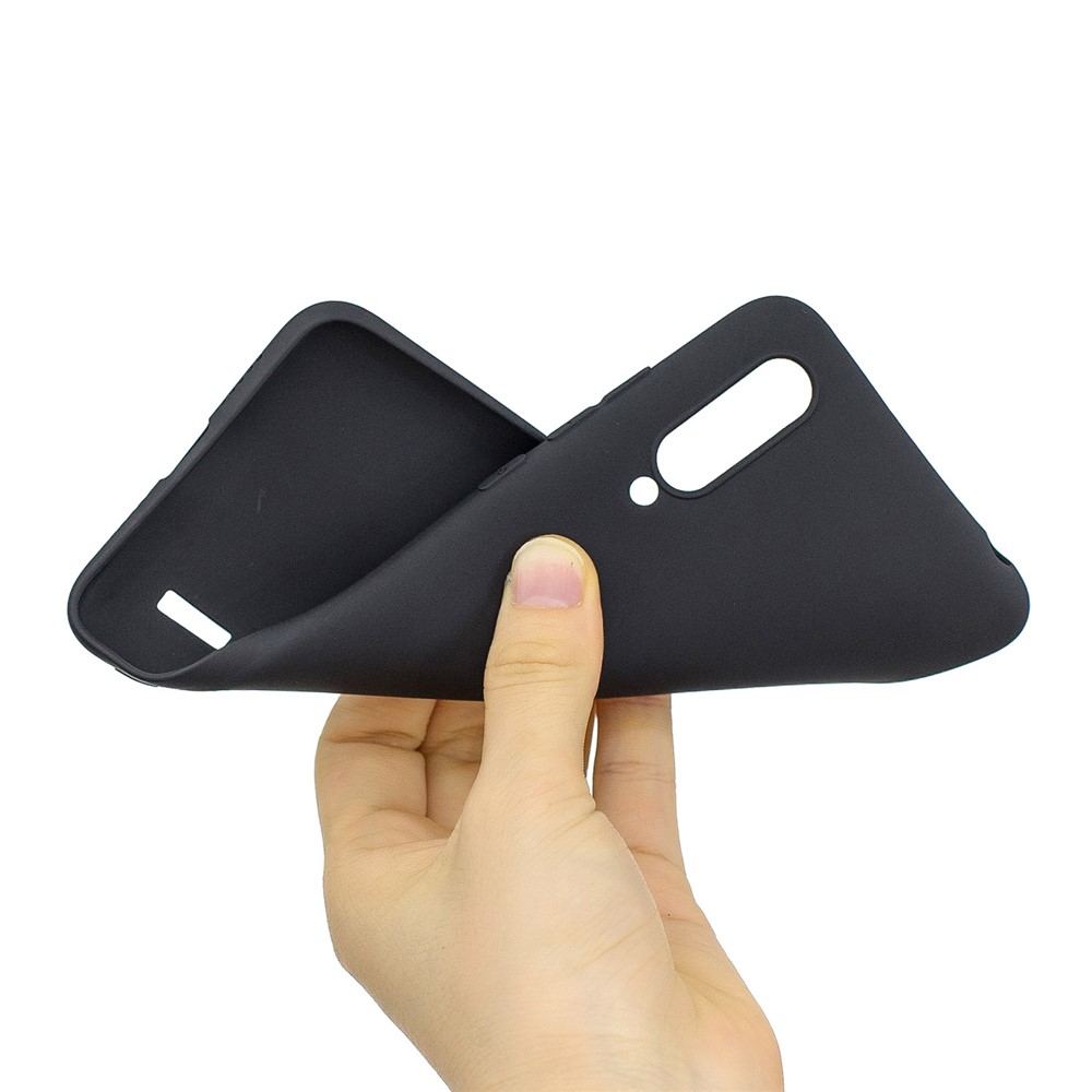 Candy Color Soft TPU Téléphone Couverture Pour Xiaomi mi Cc9e / mi A3 - le Noir