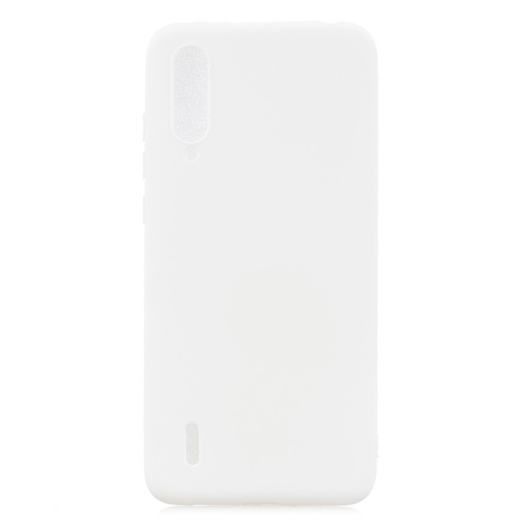 Süßigkeiten Farbe Soft TPU -telefonabdeckung Für Xiaomi mi Cc9e/mi A3 - Weiß-2