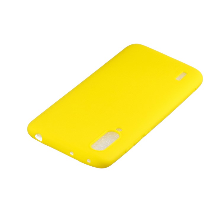 Candy Color Soft Tpu Telephip Cover Para Xiaomi Mi Cc9e/mi A3 - Amarillo-4