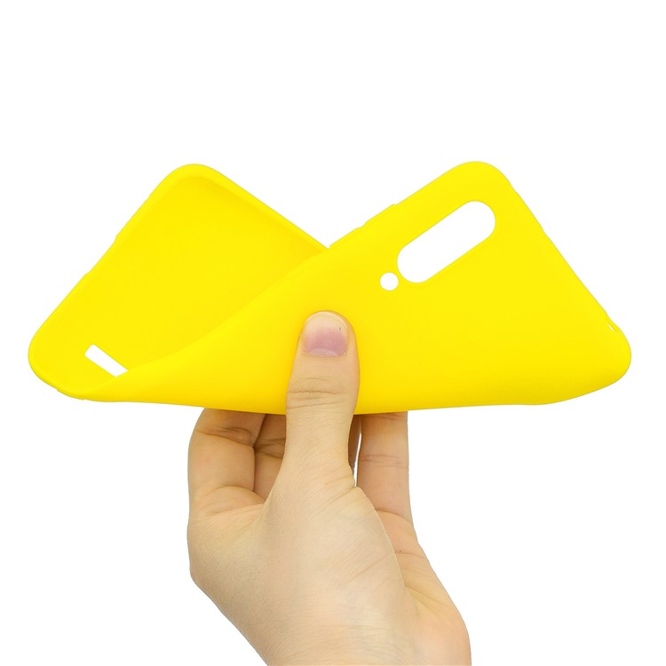 Candy Color Soft Tpu Telephip Cover Para Xiaomi Mi Cc9e/mi A3 - Amarillo-5