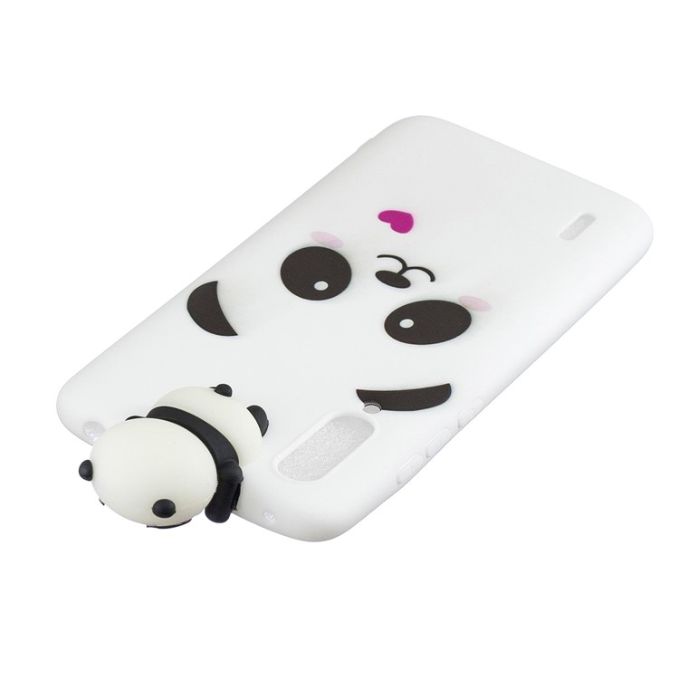 3D Animal Doll Decor Funda De Teléfono TPU Suave Para Xiaomi Mi Cc9e / Mi A3 - Panda Con Corazón-5