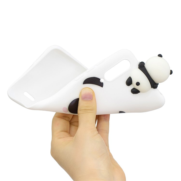 3D Animal Doll Decor Funda De Teléfono TPU Suave Para Xiaomi Mi Cc9e / Mi A3 - Panda Con Corazón-6