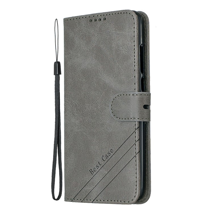 Leather Stand Case with Card Slots for Xiaomi Mi CC9e / Mi A3 - Grey-2