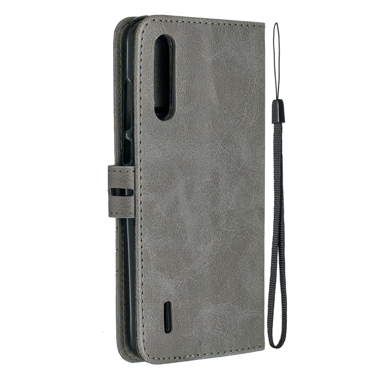 Leather Stand Case with Card Slots for Xiaomi Mi CC9e / Mi A3 - Grey-3