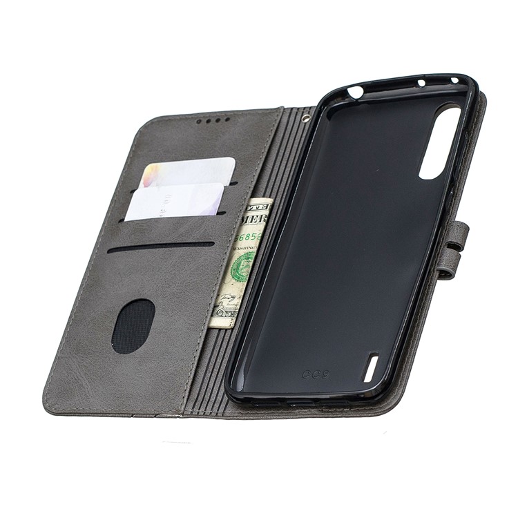 Leather Stand Case with Card Slots for Xiaomi Mi CC9e / Mi A3 - Grey-8