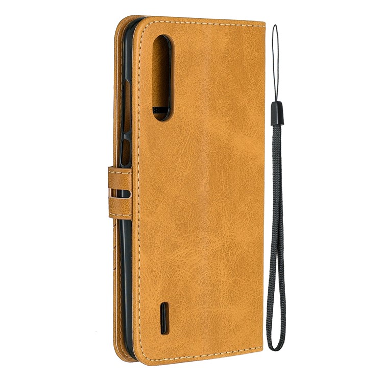 Leather Stand Case with Card Slots for Xiaomi Mi CC9e / Mi A3 - Brown-3