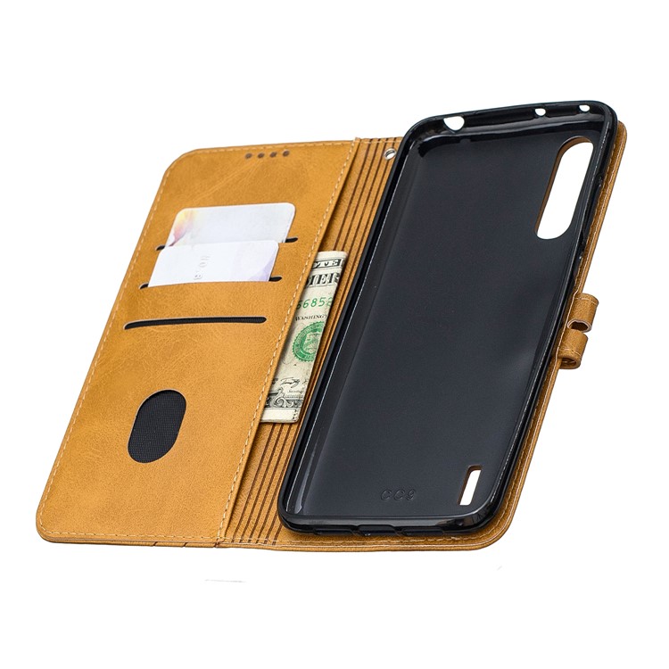 Leather Stand Case with Card Slots for Xiaomi Mi CC9e / Mi A3 - Brown-8