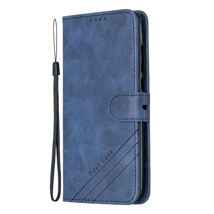 Leather Stand Case with Card Slots for Xiaomi Mi CC9e / Mi A3 - Blue-2