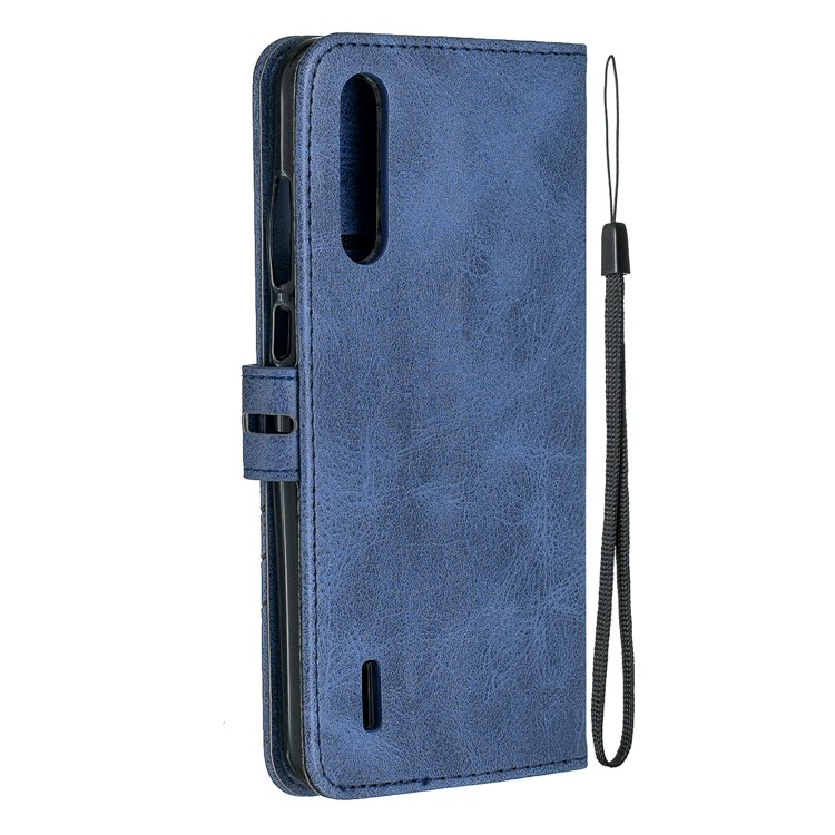 Leather Stand Case with Card Slots for Xiaomi Mi CC9e / Mi A3 - Blue-3