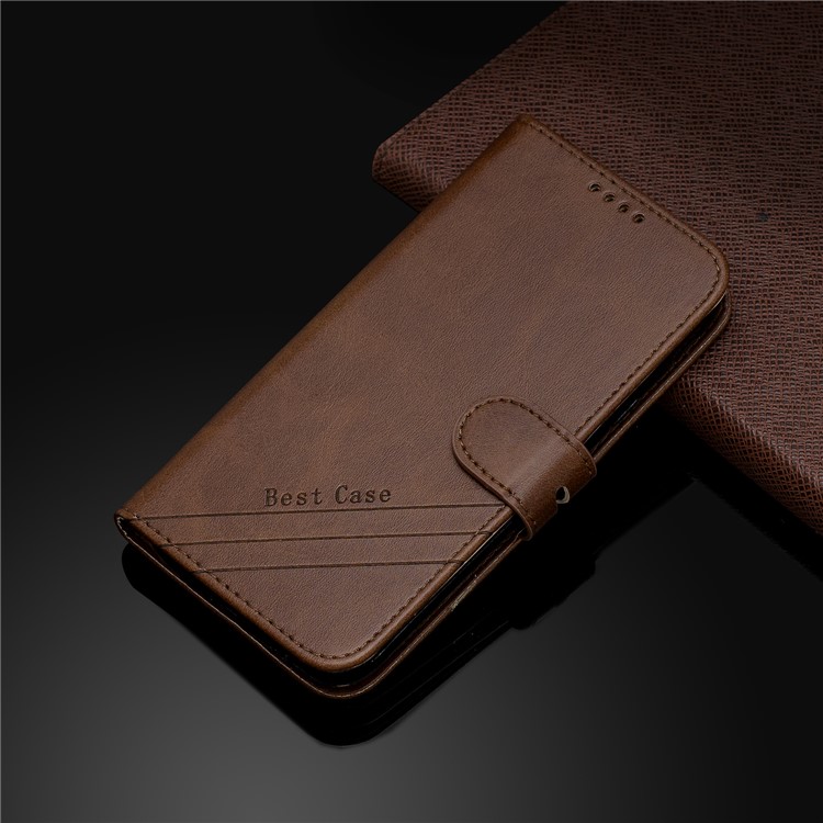 Wallet Leather Stand Case Shell for Xiaomi Redmi Note 7/Note 7Pro/Note 7S - Coffee-9